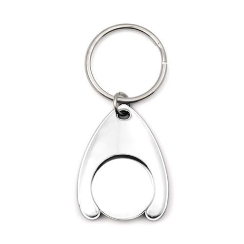 Porte-clés Jeton Métal Personnalisable - Émaillage 1 Couleur