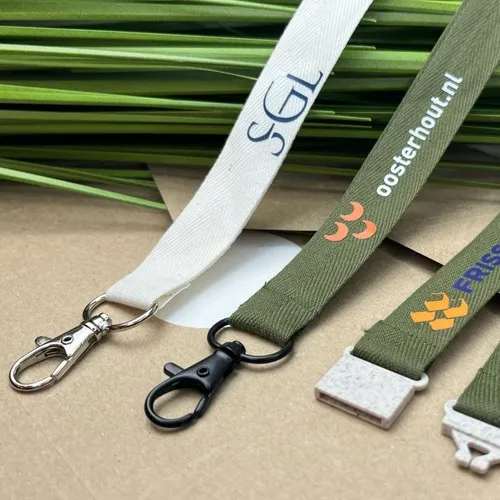 Cordon Tour de Cou Coton Sérigraphié Personnalisé - Éco-responsable