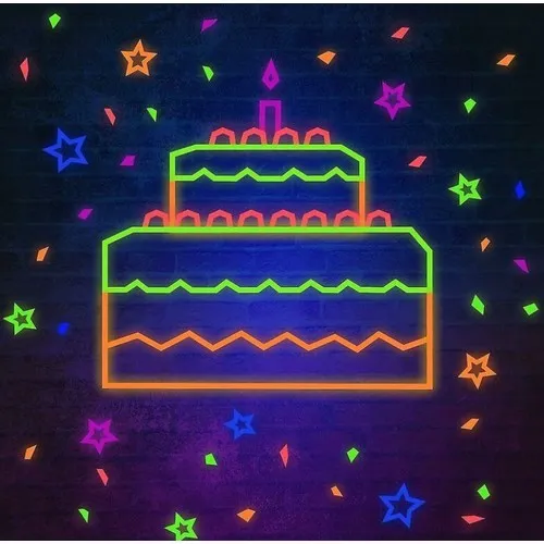 6 Rubans Adhésifs UV Néon Personnalisables 1,5cm x 5m