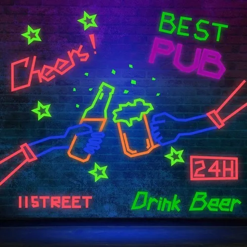 6 Rubans Adhésifs UV Néon Personnalisables 1,5cm x 5m