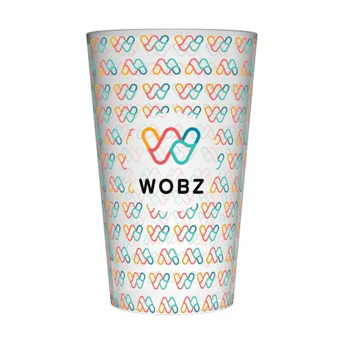 Gobelet réutilisable personnalisé 25cl - Quadri Saver (Fond Wobz)