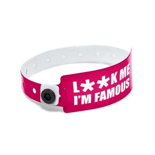 Bracelet Inviolable Vinyle Personnalisé - Contrôle d'Accès Événementiel