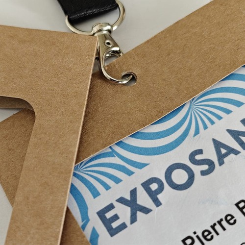 Porte-badge écologique kraft personnalisable – A5, A6 ou sur mesure