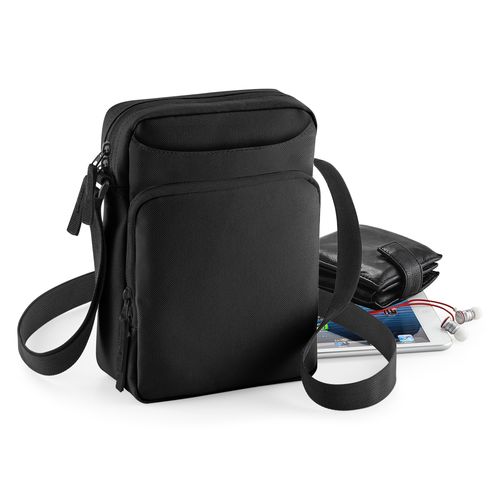 Sac bandoulière personnalisable pour tablette - Polyester 600D