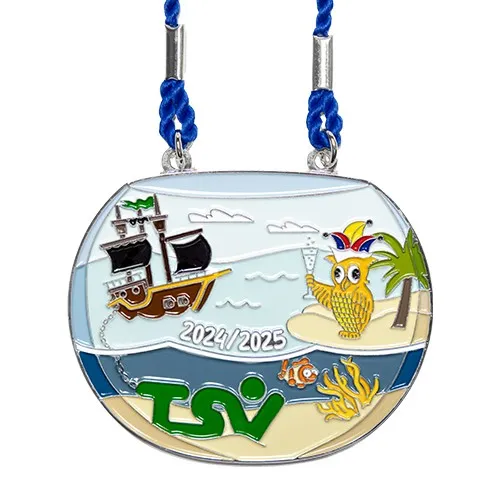 Médaille personnalisée en sérigraphie - Récompense corporate sur mesure