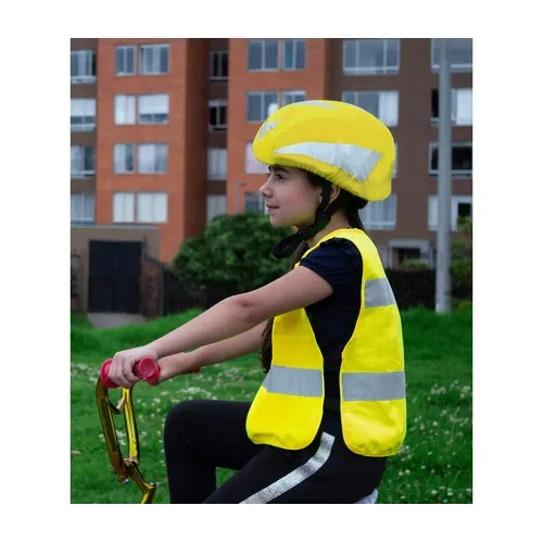 Housse de Casque Vélo Haute Visibilité Personnalisable