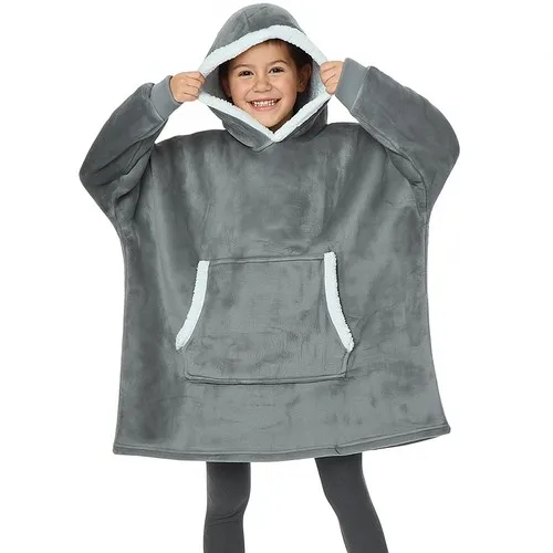 Plaid poncho pour enfant sur mesure