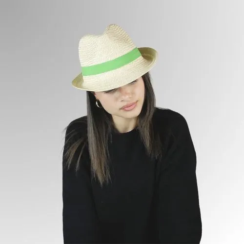 Chapeau de paille CAPIRA - Blanc