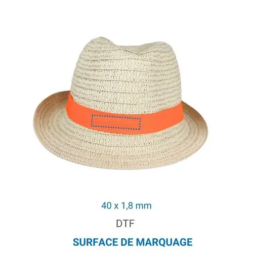 Chapeau de paille CAPIRA - Blanc
