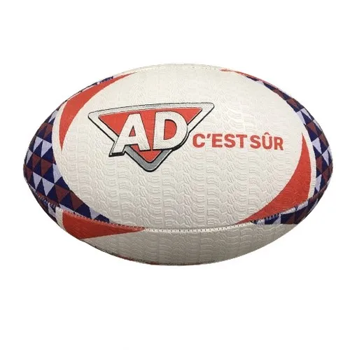 Ballon de rugby publicitaire