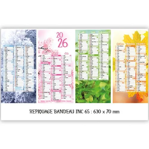 Calendrier Bancaire Thématique Saisons, Lunes & Astrologie 2026