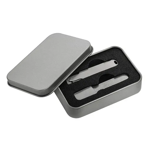 Set de Manucure Personnalisable en Acier Inoxydable - Cadeau d'Affaires