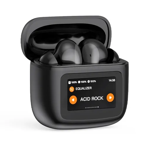 Écouteurs ANC avec Étui à Écran Tactile Personnalisable