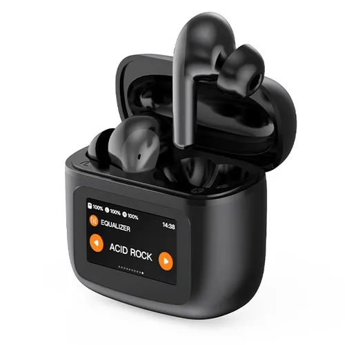 Écouteurs ANC avec Étui à Écran Tactile Personnalisable