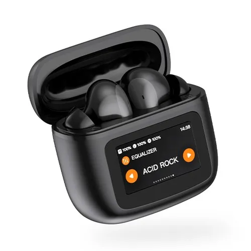 Écouteurs ANC avec Étui à Écran Tactile Personnalisable