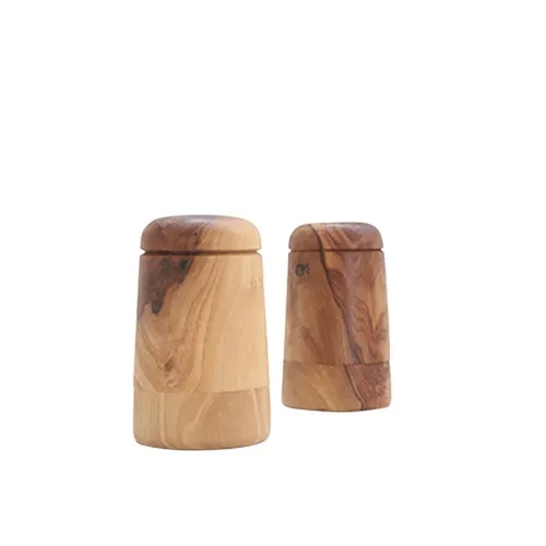 Set Sel et Poivre en Bois d'Olivier Personnalisable