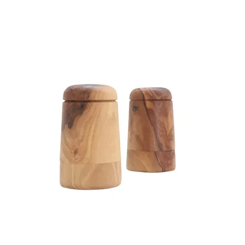 Set Sel et Poivre en Bois d'Olivier Personnalisable