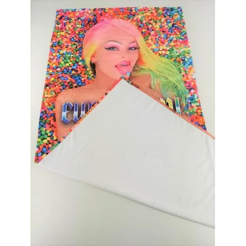 Serviette de plage microfibre 70x140cm impression intégrale personnalisée