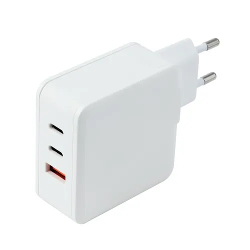 Chargeur Mural Triple Port USB Personnalisable - 3A Blanc