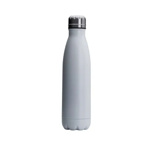 Bouteille isotherme 500ml acier blanc - Personnalisable