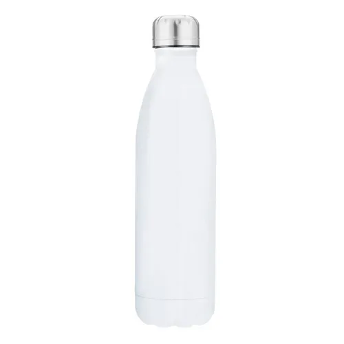 Bouteille isotherme 500ml acier blanc - Personnalisable