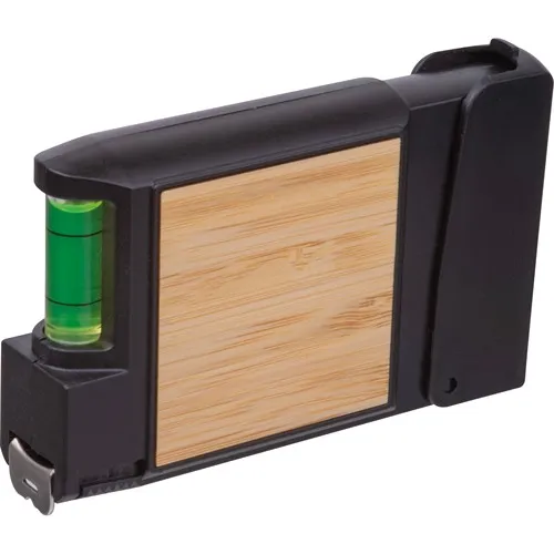 Mètre Ruban 3m Multifonction avec Niveau à Bulle et Insert Bambou