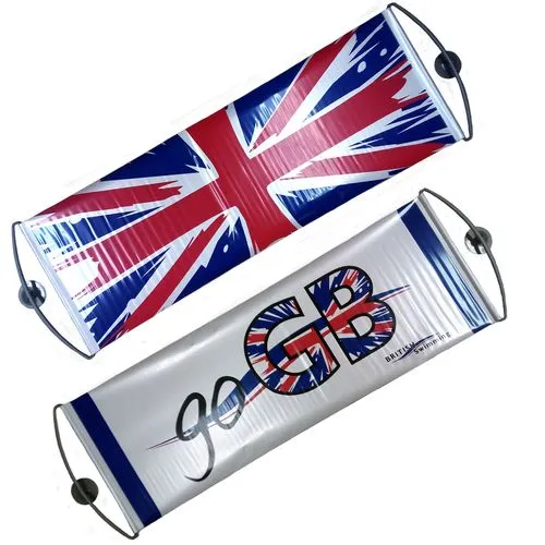 Pancarte rétractile à main personnalisée 75x25,5 cm