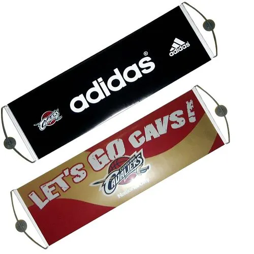 Pancarte rétractile à main personnalisée 75x25,5 cm