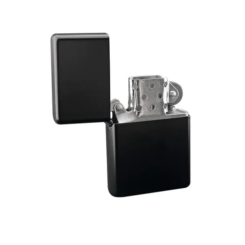 Briquet Essence Style Américain Personnalisable - Noir Mat