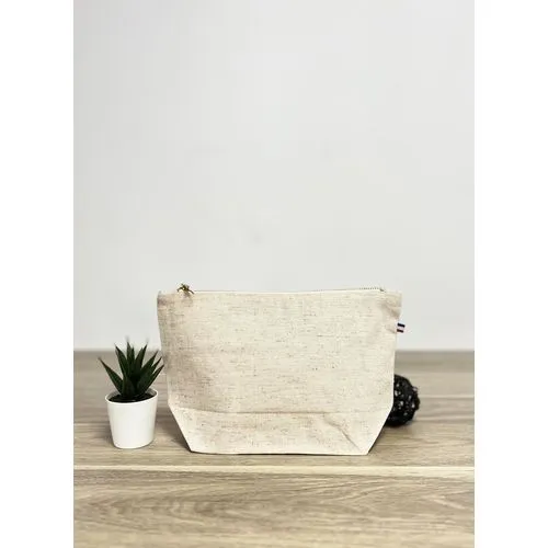 Trousse en Chanvre et Coton Personnalisable - Fabrication Française