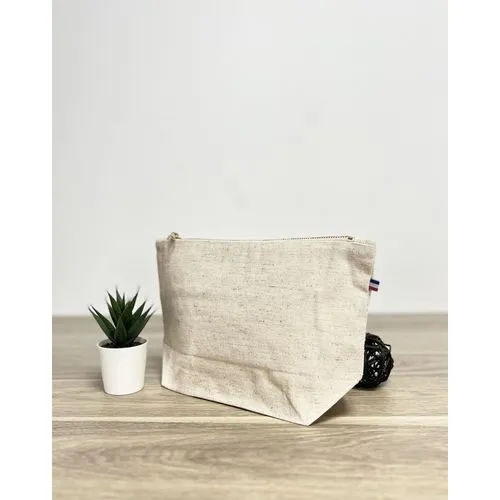 Trousse en Chanvre et Coton Personnalisable - Fabrication Française