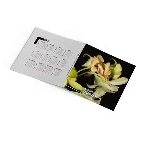 CARTE DE VOEUX - INVISIBLE 2026  AVEC ENVELOPPE - SANS MARQUAGE