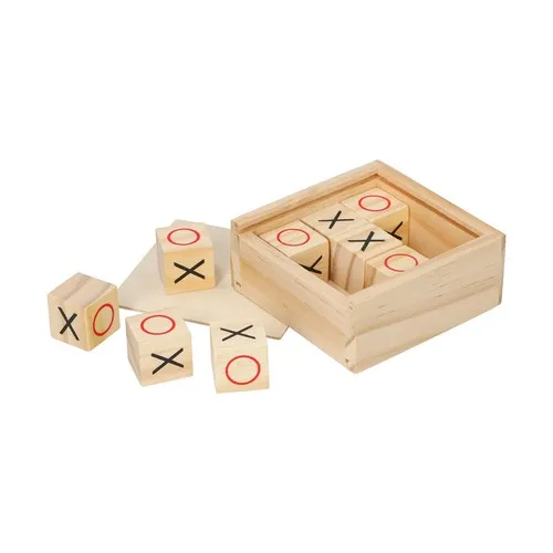 Jeu de Voyage Tic-Tac-Toe en Bois Personnalisable