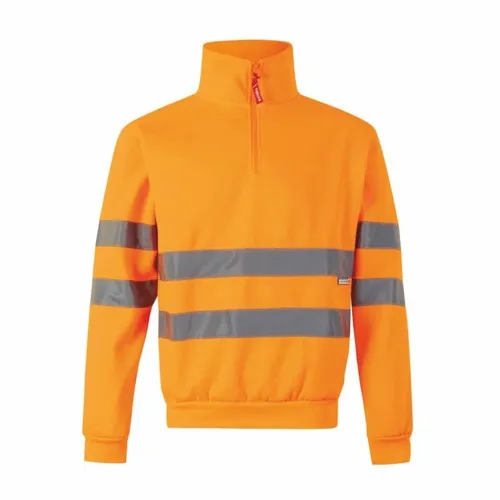 Sweat-shirt haute visibilité avec bandes réfléchissantes personnalisable