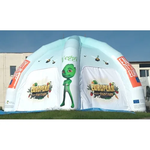 Tente Gonflable Personnalisée - Stand Publicitaire sur Mesure