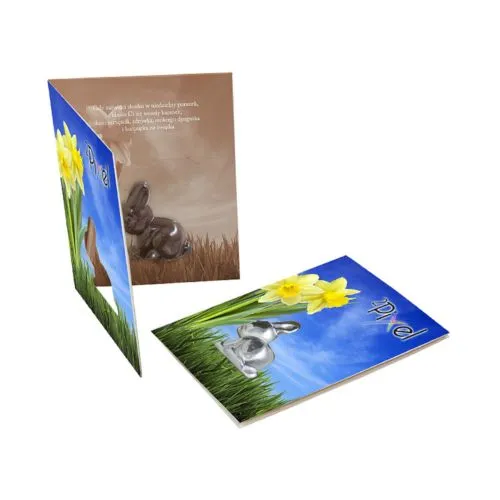 Carte de voeux avec lièvre