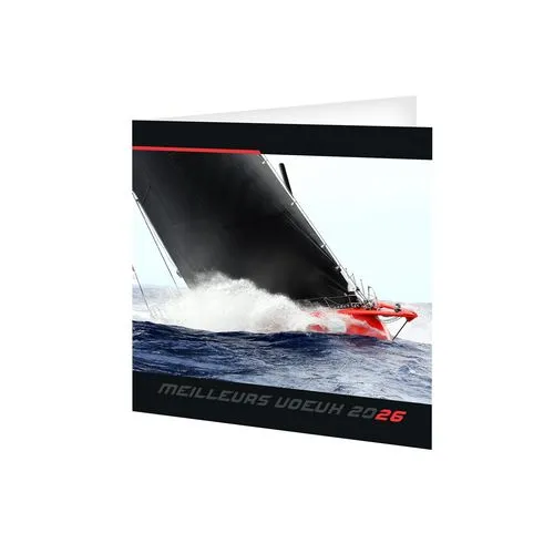 CARTE DE VOEUX - NAVIGATEUR 2026  AVEC ENVELOPPE - SANS MARQUAGE