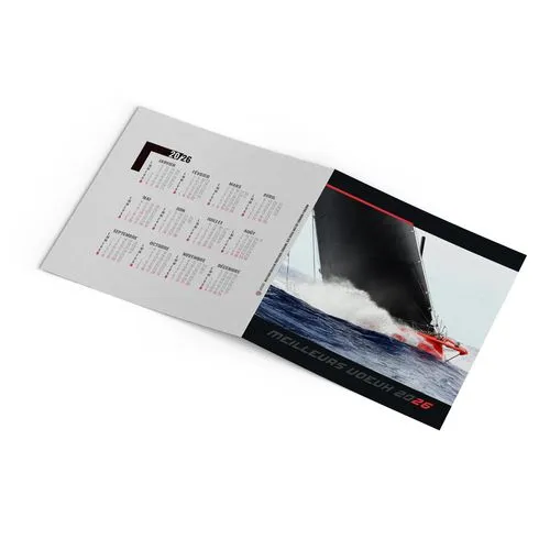 CARTE DE VOEUX - NAVIGATEUR 2026  AVEC ENVELOPPE - SANS MARQUAGE