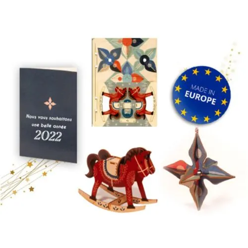 Carte Pop-up 3D Personnalisée - Sérigraphie sur Carte de Vœux