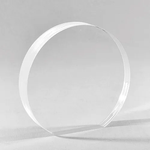 Trophée Rond Plexiglass Personnalisable avec Gravure et Sérigraphie