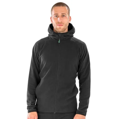 Veste micropolaire à capuche recyclée