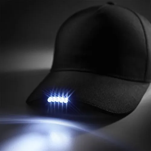 Casquette avec lumière LED