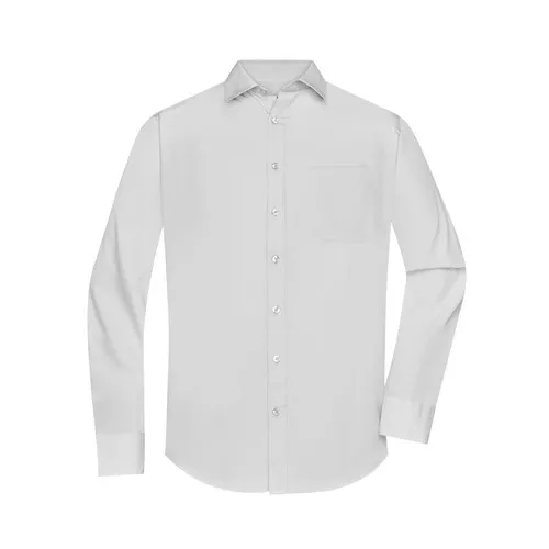 Chemise homme à manches longues en popeline