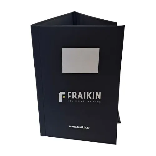 Porte Carte Grise 3 Volets Éco-Responsable Personnalisé