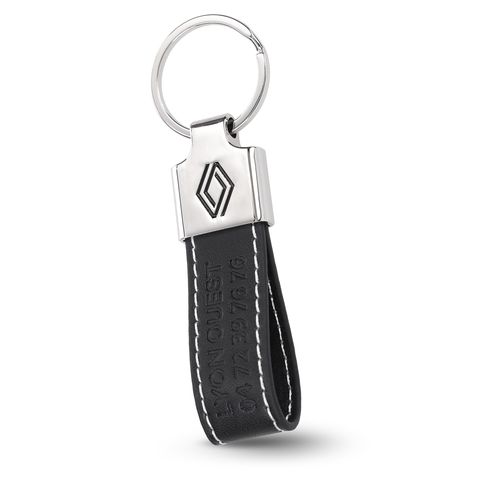 Porte-clés Simili Cuir et Zamac Personnalisable - Largeur 20mm