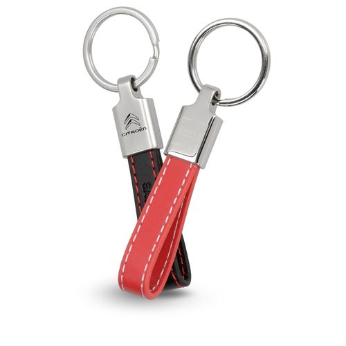 Porte-clés Simili Cuir et Zamac Personnalisable - Largeur 20mm