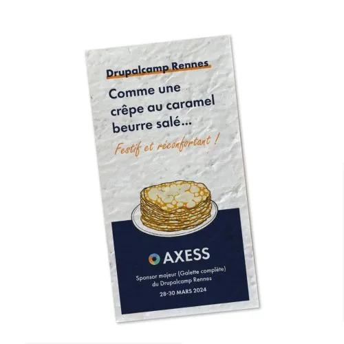 Marque-Page à Planter Personnalisé 70x148mm - Graines au Choix