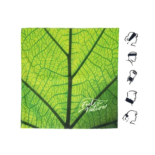 Cache-cou transformable personnalisable en microfibre recyclée