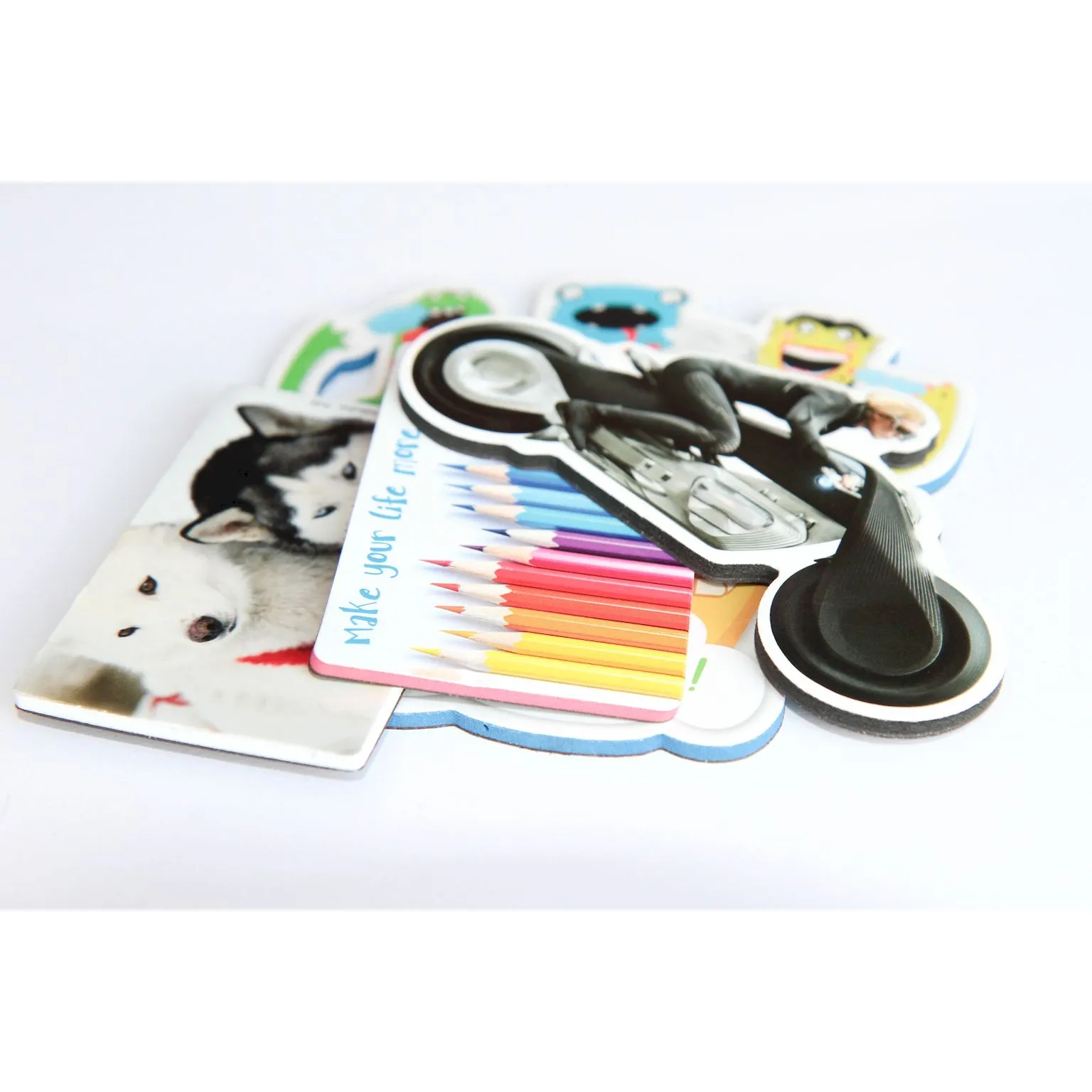 Magnets publicitaires avec mousse 3D - Personnalisables par sérigraphie