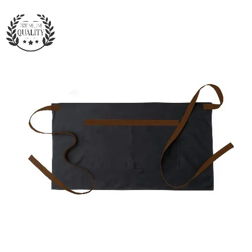 Tablier de bar personnalisable noir - Sérigraphie sur mesure